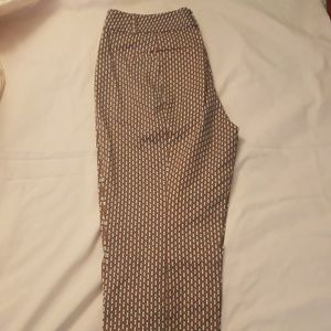 Ann Taylor Printed Capri Pants